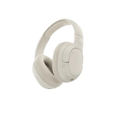 Image of BELKIN SoundForm Isolate Wireless Bluetooth Noise Cancelling Headphones Sand, Cream