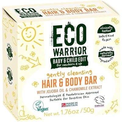 Image of Eco Warrior Baby &amp; Child Edit Gently Cleansing Hair Body Bar 50g