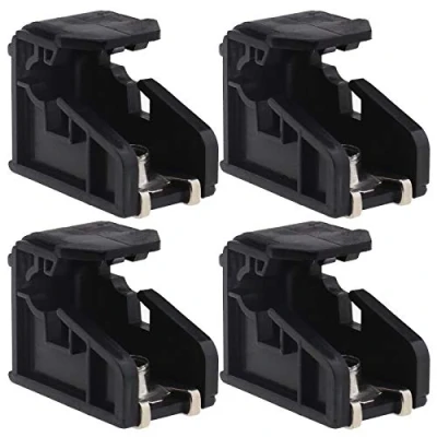 Image of OTOTEC 4Pcs Headlight Mounting Clip, Compatible with Volkswagen Polo 2009 2018 Plastic Bracket 6R0941511 Black