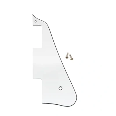 Image of Musiclily Guitar Pickguard for China Made Epiphone Les Paul Standard Modern Style, 3Ply White