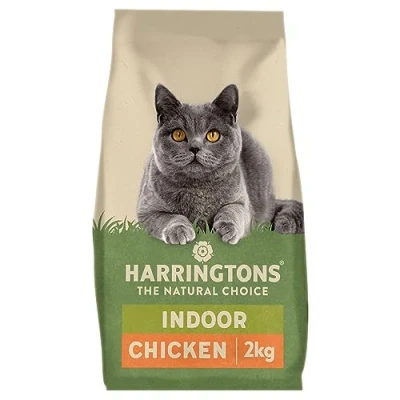 Image of Harringtons Complete Indoor Dry Cat Food with Freshly Prepared Chicken 4x2kg