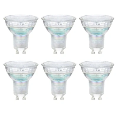 Image of Amazon Basics Professional LED GU10 Spotlight Bulb, 4.8W (equivalent to 50W) Warm White, Dimmable (6 Pack)
