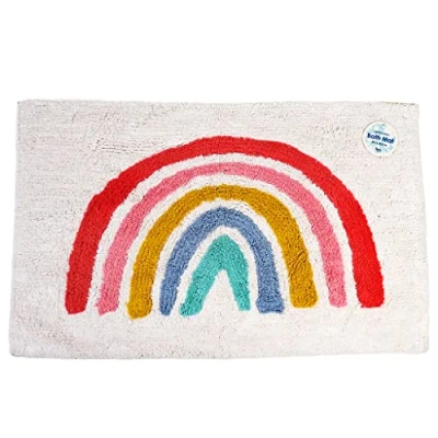 Image of Rex London Rainbow Tufted Cotton Bath Mat