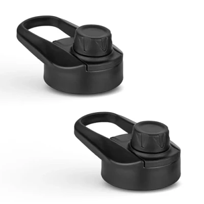Image of Vinsun Replacement Lid Set for Stainless Steel Sport Water Bottles Screw Cap ø57mm with Drinking Opening Leakproof, BPA Free, Silicone Seal