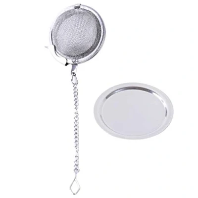 Image of Tea Strainer,Tea Ball Infuser Ultra Fine Stainless Steel Filter for Loose Leaf and Mulling Spices Durable Practical