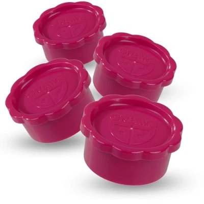Image of GRÄWE Lid for Sodastream Glass Bottles Penguin and Crystal, Set of 4 Bottle Lids, Completely Tight Lid, Pink