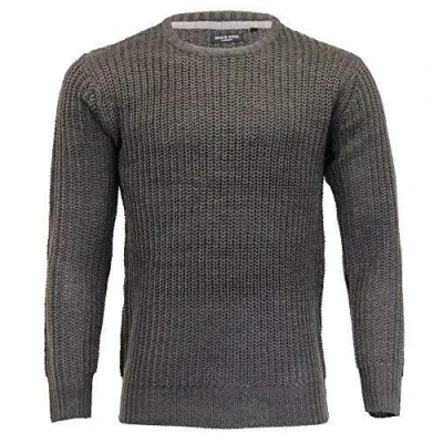 Image of BRAVE SOUL Men&#039;s Jumpers 181BINARYC Charcoal Medium