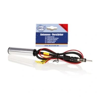 Image of ALCA 12V Universal Car Aerial Antenna Signal Booster DIN Connection AM FM Radio