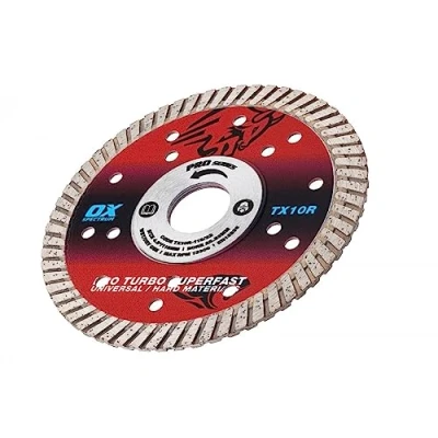 Image of OX Tools TX10R 115/22 Spectrum Superior Turbo Diamond Blade, 115/22.23mm, Red