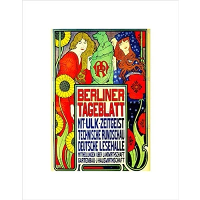 Image of Wee Blue Coo Advert Berliner Tageblatt New Art Picture Wall Print