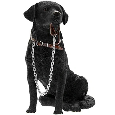 Image of Lesser &amp; Pavey LP08280 Sitting Walkies Black Labrador, Resin, h17cm