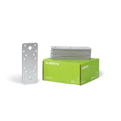 Image of Connecting Plate, Large Pack, galvanised Steel 135 x 55 mm / 15 STK.