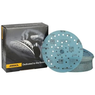 Image of Mirka Galaxy Epoxy Sandpaper 150 mm Hook &amp; Loop Grit 120 for Sanding Resin, Wood, Epoxy, Rivertable / 50 Pcs Discs