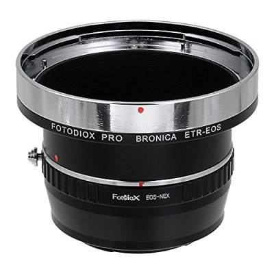 Image of Fotodiox Pro Lens mount Adapters, Bronica ETR (ETRC, ETRS, C, ETRSi) Lenses to Sony E Mirrorless Camera Adapter for Alpha Bodies (APS C &amp; Full Frame such as NEX 5, 7, ?7, ?7II)