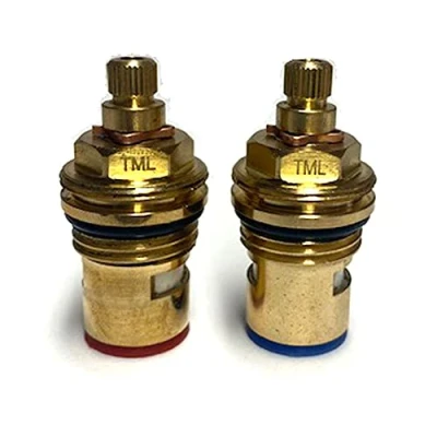 Image of Replacement Tap Cartridge Ceramic Valve Pair 28 Teeth x 47mm Height Compatible with SMR San Marco 3982R / 3540R