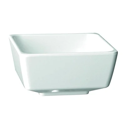 Image of APS Float White Square Bowl 5in