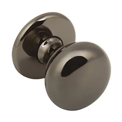 Image of Hafele Mayberry Pull Out Bedroom/Kitchen Caninet Unit Door Knob Ø 32mm Black Nickel
