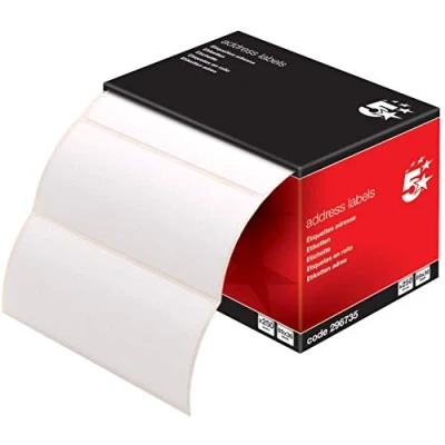 Image of 2 X Office Address Labels 89x36mm on Continuous Roll [250 Labels]