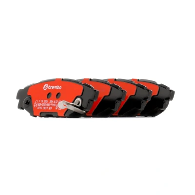 Image of 26696AG010, 26696AG030, 26696AG031, 26696AG050, 26696AG051 Brake pad set BREMBO P 78 020X with acoustic wear warning without accessories