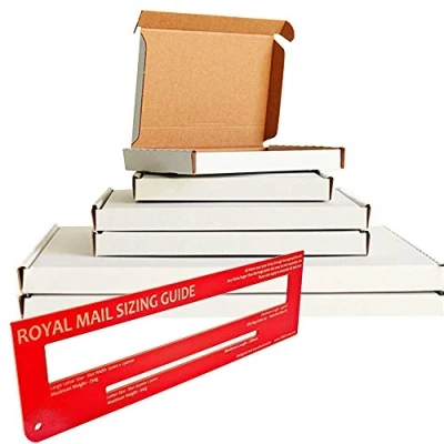 Image of 50 x WHITE C5 A5 Size Box Large Letter Strong Cardboard Shipping MAILING Postal PIP Internal Size: 235x165x22mm