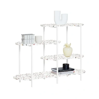 Image of Sobuy Console Table Side with 4 Shelves,FSB89 W