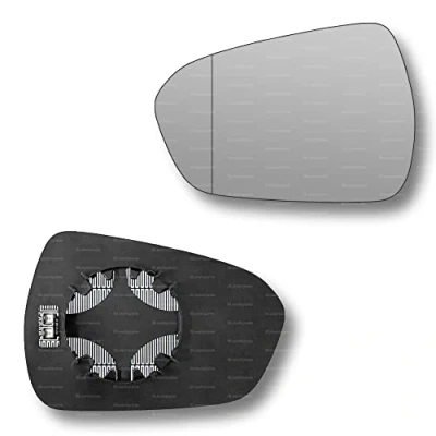 Image of Less4spares Replacement Wing Mirror Glass Left Compatible with Ford Mondeo 2014 2022 CLIP ON Passnager Near Side N/S Heated Blind Spot
