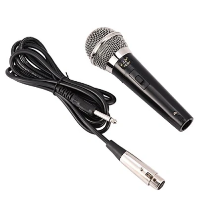 Image of Tihebeyan Handheld Professional Wired Dynamic Microphone Clear Voice for Karaoke Vocal Music Performance, Mic with On/Off Switch