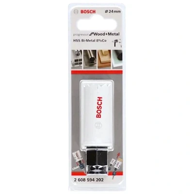 Image of BOSCH Bi Metal Hole Saw (for Wood and Metals, 8% Cobalt Alloy, Progressive Tooth Design, Ø 24 mm, Accessory Drills)