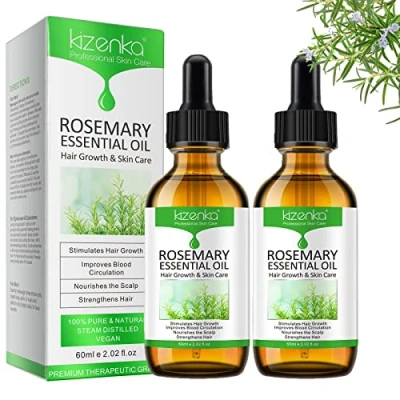 Image of XAYGHE Rosemary Oil for Hair Growth (2PCS), Essential &amp; Skin Care, Pure Natural Serum, Strong Root, Eyebrow and Eyelash Massage 60ml*2 (60ml*2)
