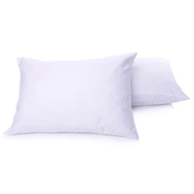 Image of Luxury 200 Thread Count Egyptian Cotton bedding Soft Pair Of Pillowcases (White, Pillowcases: 50x75cm)