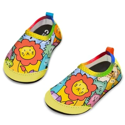 Image of Yorgou Baby Boys Girls Water Shoes Toddler Beach Barefoot Aqua Socks Non Slip for Pool