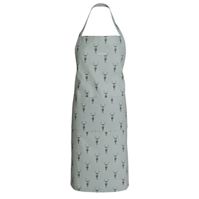 Image of Sophie Allport Highland Stag Unisex Adult Kitchen Apron, 100% Cotton, Adjustable Neck Strap and Front Pocket