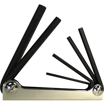Image of Eklind Hex Key Set, Pieces 6, M1, Black, 6 Piece Set (3mm to 10mm) (21151) Black 21151