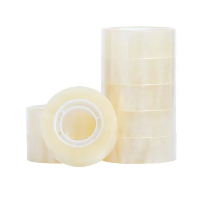 Image of Q Connect Easy Tear Polypropylene Tape 19mmx33m 1 Inch Core Clear (Pack of 8)