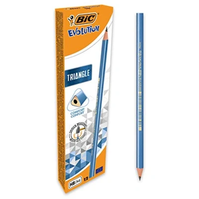 Image of BIC Evolution Triangle Pencils Pack of 12, Grey