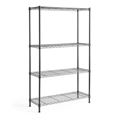 Image of VonHaus Garage Shelving Units Adjustable 4 Tier Wire Unit for Storage Powder Coated Shelves, Suitable as Pantry Shelves or Greenhouse Metal