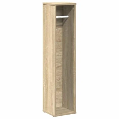 Image of vidaXL Bathroom Cabinet with Roll Holder Sonoma Oak Vanity Storage Unit Modern Brown Engineered Wood 90 cm