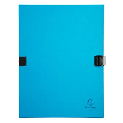 Image of Exacompta Ref 21507E Expanding Folder with N&#039;Clip 240 x 320mm in Size, Suitable for Holding A4 Documents, Secure Wraparound Clip Closure Green Colour