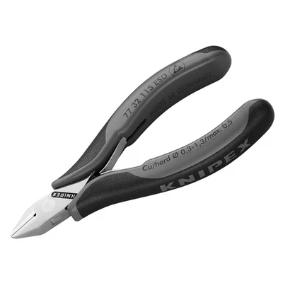 Image of Knipex Electronics Diagonal Cutter ESD with multi component grips 115 mm 77 32