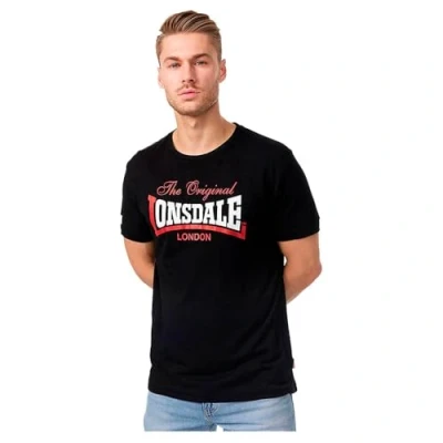 Image of Lonsdale Men&#039;s Aldingham T Shirt Black