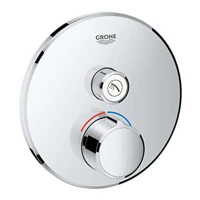 Image of GROHE Smartcontrol Concealed Mixer for Shower, with One Valve, Round Shape, Chrome Finish Made In Germany 29144000