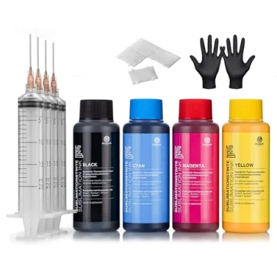 Image of Octopus 4x 500 ml Sublimation ink compatible for Epson, Brother, Roland, Mimaki, Mutoh, CMYK