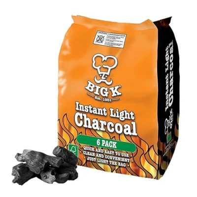 Image of Instant light Lumpwood Charcoal Bags 4x1kg BBQ Coals are easy to use, just the individual bag. Take stress out of your home with &amp; Topline Matches.