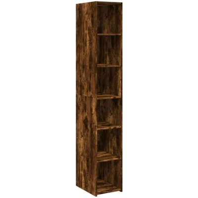 Image of vidaXL Highboard Smoked Oak 30x41x185 cm Engineered Wood