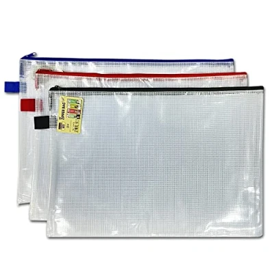 Image of 12 x B4 Heavy Duty Strong Weatherproof Storage Zip Wallet Tuff Bags