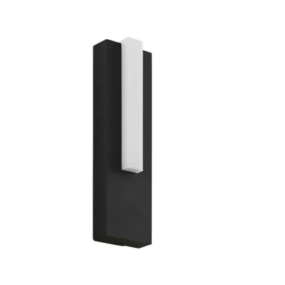 Image of Lucande Virgalia LED wall light, 31 cm, anthracite, IP65