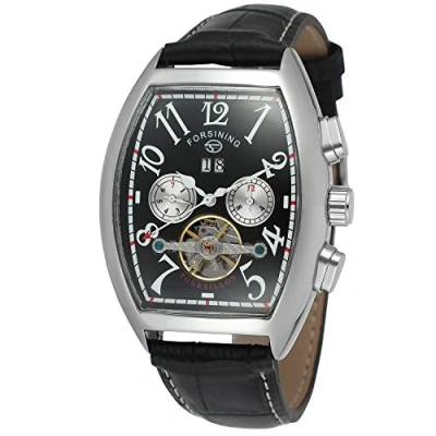 Image of FORSINING Men&#039;s Steampunk Automatic Tourbillon Calendar Wrist Watch