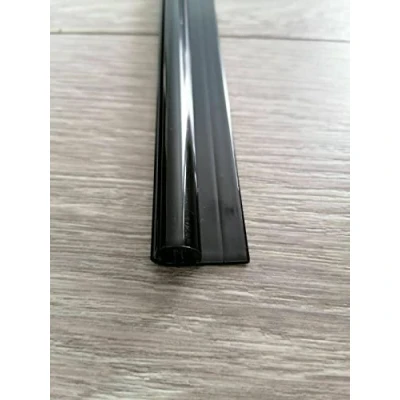 Image of KederUk Campervan Motorhome Caravan Awning Rail C Channel Powder Coated Deep Black (300 cm)