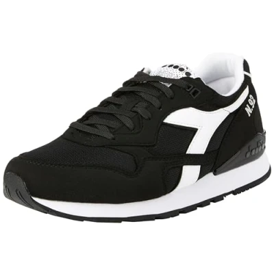 Image of Diadora Unisex #92 Gymnastics Shoe, Black White, 7 UK