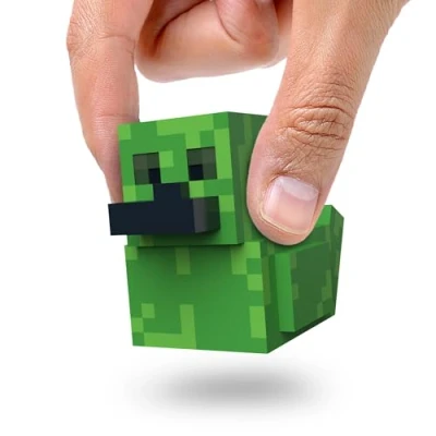 Image of TUBBZ Mini Creeper Collectible Vinyl Rubber Duck Figure Official Minecraft Merchandise Video Games and Movies